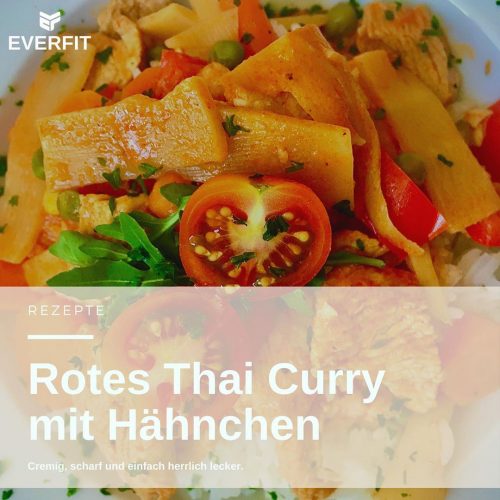 Rotes Thai Curry Mit Hähnchen